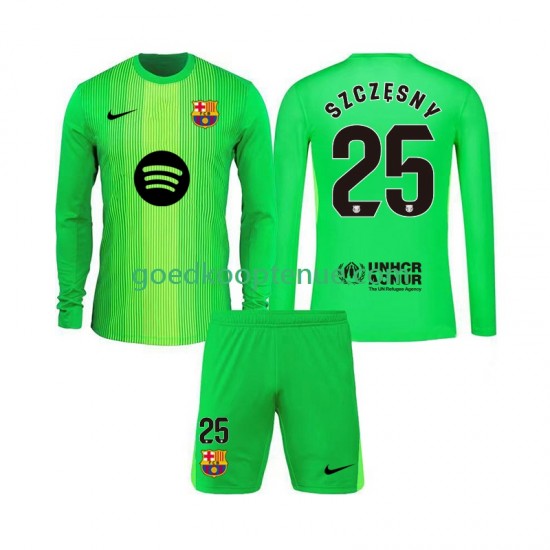 Thuis Tenue van FC Barcelona Keepersshirt Szczesny 25 Kind 2-13 jaar 2025-26 Lange Mouw