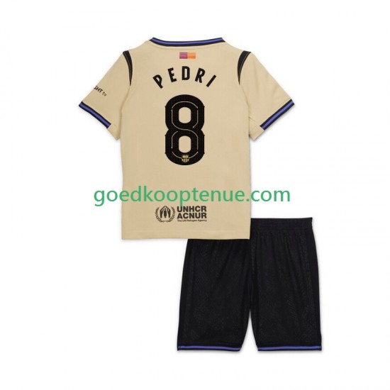 Uit Tenue van FC Barcelona Pedri 8 UCL Kind 2-13 jaar 2025-26 Korte Mouw