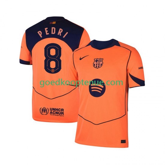 3de Tenue van FC Barcelona Pedri 8 UCL Heren 2025-26 Korte Mouw