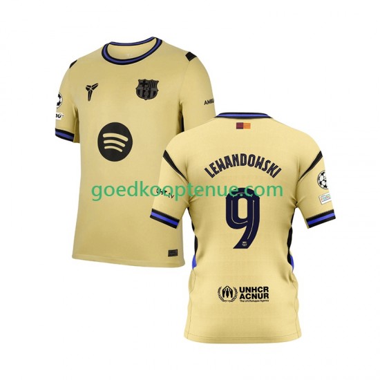 Uit Tenue van FC Barcelona Robert Lewandowski 9 Champions League Heren 2025-26 Korte Mouw Uit Tenue van FC Barcelona Robert Lewandowski 9 Champions League Heren 2025-26 Korte Mouw