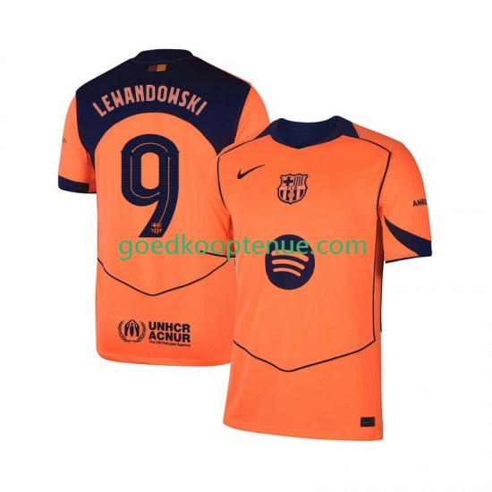 3de Tenue van FC Barcelona Robert Lewandowski 9 UCL Heren 2025-26 Korte Mouw