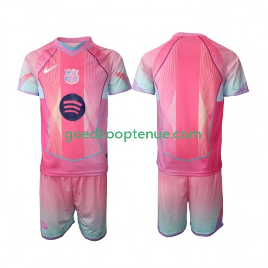 Thuis Tenue van FC Barcelona Special Kind 2-13 jaar 2025-26 Korte Mouw
