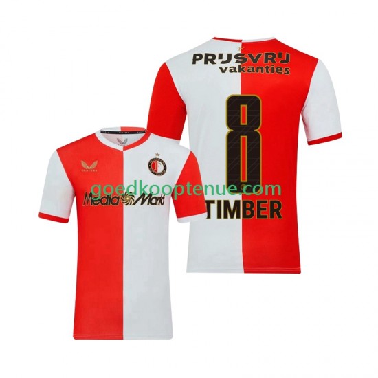 Thuis Tenue van Feyenoord Rotterdam Quinten Timber 8 Heren 2025-26 Korte Mouw