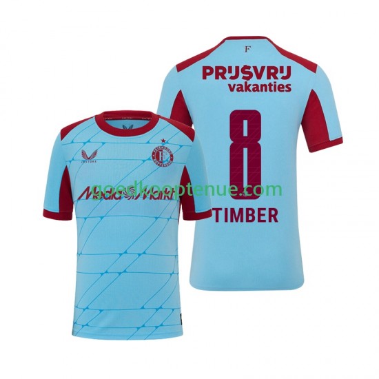 3de Tenue van Feyenoord Rotterdam Quinten Timber 8 Heren 2025-26 Korte Mouw