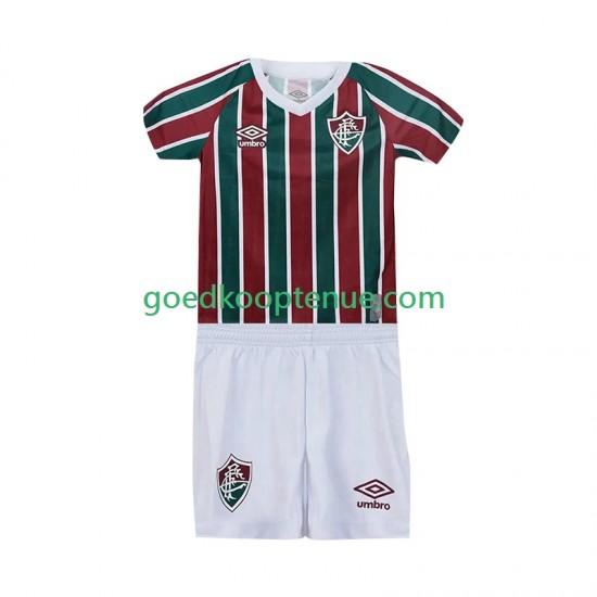 Thuis Tenue van Fluminense Kind 2-13 jaar 2025-26 Korte Mouw