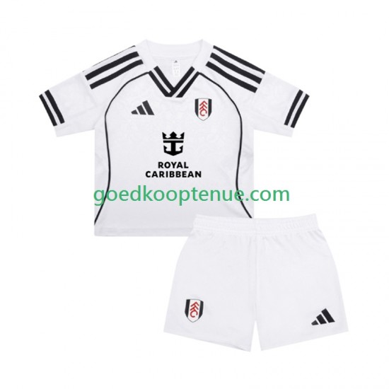 Thuis Tenue van Fulham Kind 2-13 jaar 2025-26 Korte Mouw