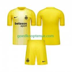 Uit Tenue van Inter Milan Keepersshirt Kind 2-13 jaar 2025-26 Korte Mouw