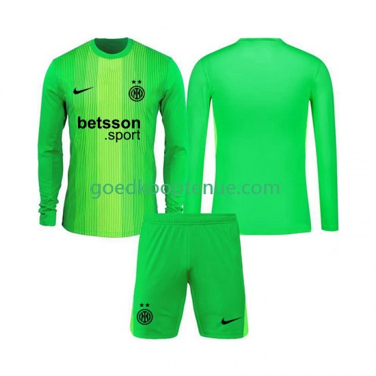 3de Tenue van Inter Milan Keepersshirt Kind 2-13 jaar 2025-26 Lange Mouw