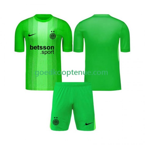3de Tenue van Inter Milan Keepersshirt Kind 2-13 jaar 2025-26 Korte Mouw