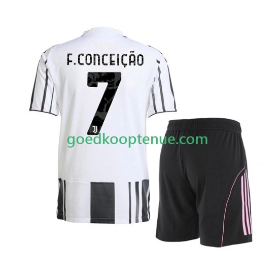 Thuis Tenue van Juventus Francisco Conceicao 7 Kind 2-13 jaar 2025-26 Korte Mouw