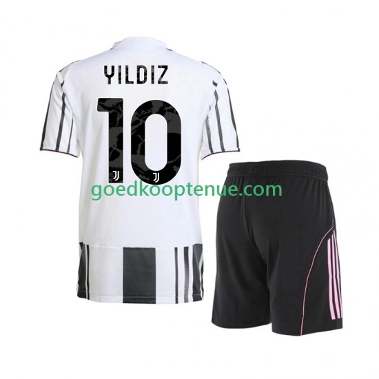 Thuis Tenue van Juventus Kenan Yildiz 10 Kind 2-13 jaar 2025-26 Korte Mouw