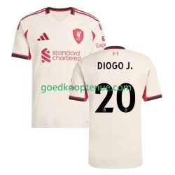 Uit Tenue van Liverpool Diogo Jota 20 Heren 2025-26 Korte Mouw