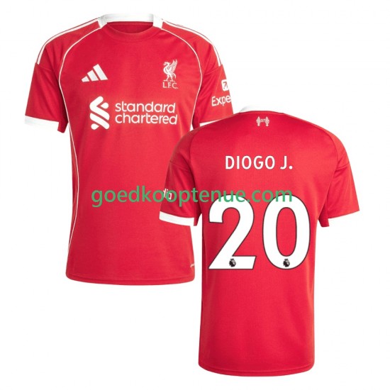 Thuis Tenue van Liverpool Diogo Jota 20 Heren 2025-26 Korte Mouw