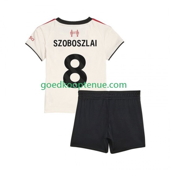Uit Tenue van Liverpool Dominik Szoboszlai 8 Kind 2-13 jaar 2025-26 Korte Mouw