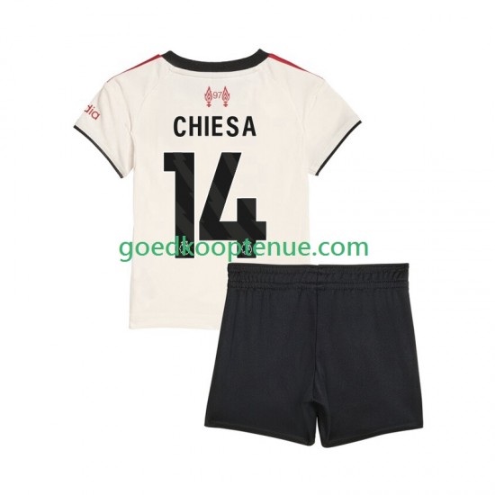 Uit Tenue van Liverpool Federico Chiesa 14 Kind 2-13 jaar 2025-26 Korte Mouw