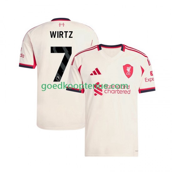 Uit Tenue van Liverpool Florian Wirtz 7 Heren 2025-26 Korte Mouw