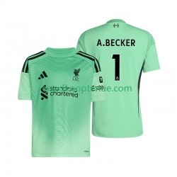 Thuis Tenue van Liverpool Keepersshirt Alisson Becker 1 Heren 2025-26 Korte Mouw