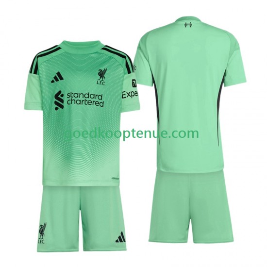 Uit Tenue van Liverpool Keepersshirt Kind 2-13 jaar 2025-26 Korte Mouw