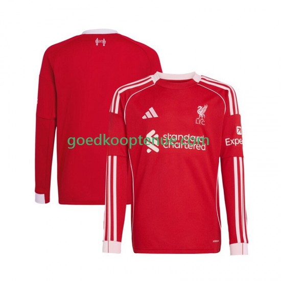 Thuis Tenue van Liverpool Heren 2025-26 Lange Mouw