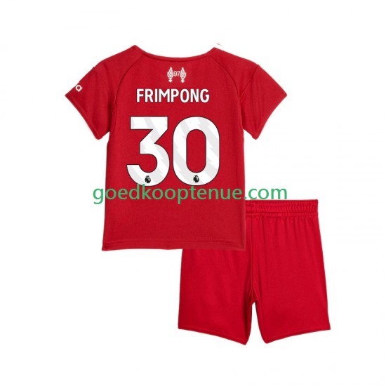 Thuis Tenue van Liverpool Jeremie Frimpong 30 Kind 2-13 jaar 2025-26 Korte Mouw