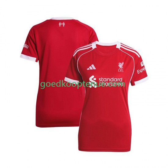Thuis Tenue van Liverpool Dames 2025-26 Korte Mouw