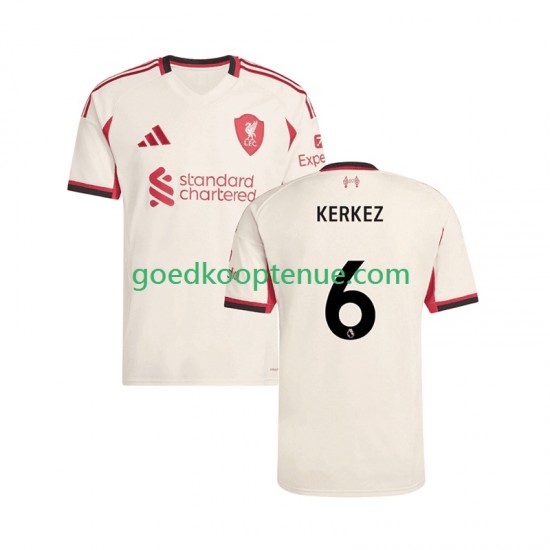 Uit Tenue van Liverpool Milos Kerkez 6 Heren 2025-26 Korte Mouw Uit Tenue van Liverpool Milos Kerkez 6 Heren 2025-26 Korte Mouw