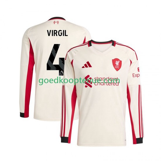 Uit Tenue van Liverpool Virgil van Dijk 4 Heren 2025-26 Lange Mouw Uit Tenue van Liverpool Virgil van Dijk 4 Heren 2025-26 Lange Mouw