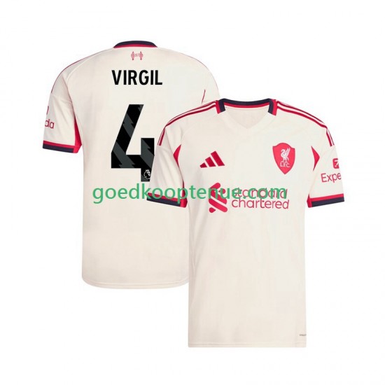 Uit Tenue van Liverpool Virgil van Dijk 4 Heren 2025-26 Korte Mouw