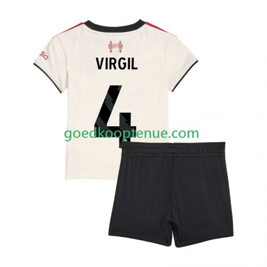 Uit Tenue van Liverpool Virgil van Dijk 4 Kind 2-13 jaar 2025-26 Korte Mouw