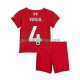 Thuis Tenue van Liverpool Virgil van Dijk 4 Kind 2-13 jaar 2025-26 Korte Mouw