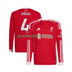 Thuis Tenue van Liverpool Virgil van Dijk 4 Heren 2025-26 Lange Mouw