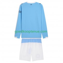 Thuis Tenue van Manchester City Kind 2-13 jaar 2025-26 Lange Mouw