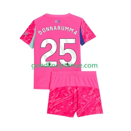 Uit Tenue van Manchester City Keepersshirt Gianluigi Donnarumma 25 Kind 2-13 jaar 2025-26 Korte Mouw