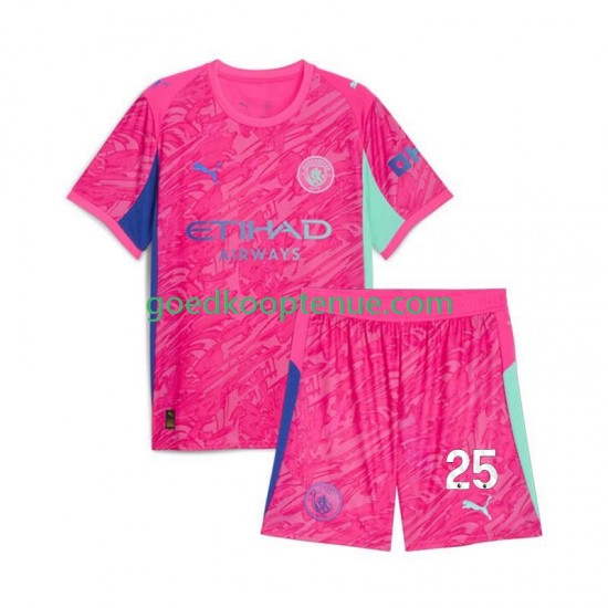 Uit Tenue van Manchester City Keepersshirt Gianluigi Donnarumma 25 Kind 2-13 jaar 2025-26 Korte Mouw