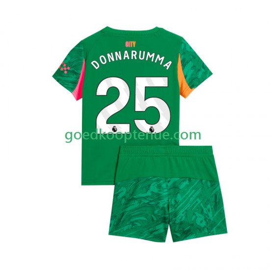 Thuis Tenue van Manchester City Keepersshirt Gianluigi Donnarumma 25 Kind 2-13 jaar 2025-26 Korte Mouw