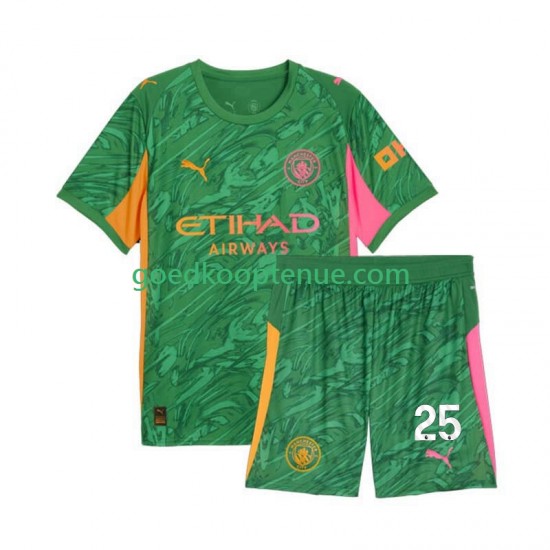 Thuis Tenue van Manchester City Keepersshirt Gianluigi Donnarumma 25 Kind 2-13 jaar 2025-26 Korte Mouw