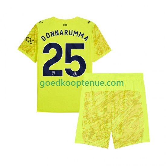 3de Tenue van Manchester City Keepersshirt Gianluigi Donnarumma 25 Kind 2-13 jaar 2025-26 Korte Mouw