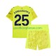 3de Tenue van Manchester City Keepersshirt Gianluigi Donnarumma 25 Kind 2-13 jaar 2025-26 Korte Mouw