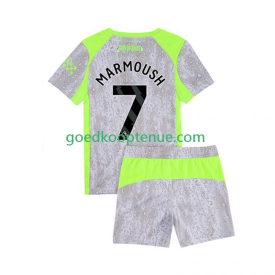3de Tenue van Manchester City Omar Marmoush 7 Kind 2-13 jaar 2025-26 Korte Mouw