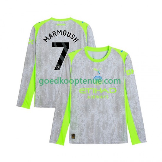 3de Tenue van Manchester City Omar Marmoush 7 Heren 2025-26 Lange Mouw