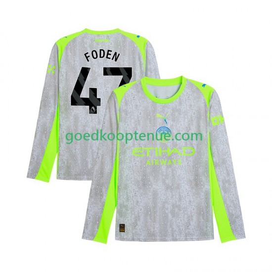 3de Tenue van Manchester City Phil Foden 47 Heren 2025-26 Lange Mouw