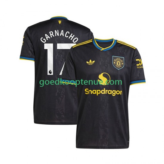 3de Tenue van Manchester United Alejandro Garnacho 17 Heren 2025-26 Korte Mouw