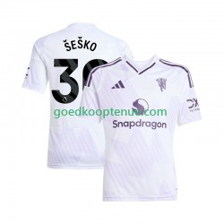Uit Tenue van Manchester United Benjamin Sesko 30 Heren 2025-26 Korte Mouw