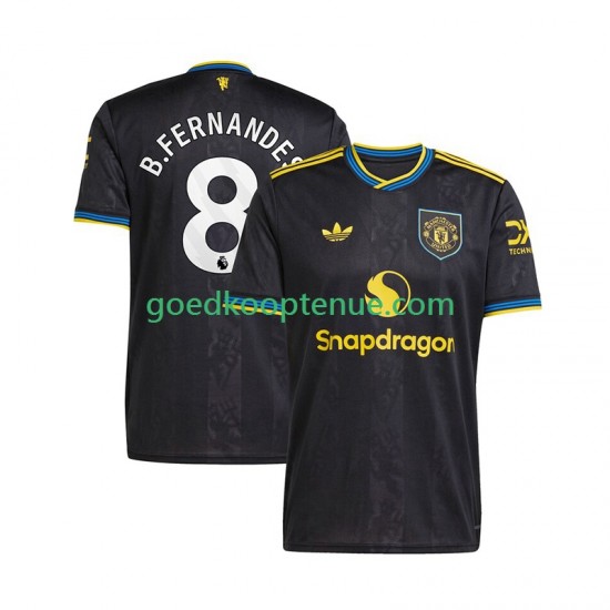3de Tenue van Manchester United Bruno Fernandes 8 Heren 2025-26 Korte Mouw