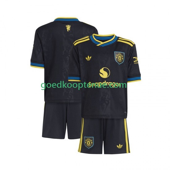 3de Tenue van Manchester United Kind 2-13 jaar 2025-26 Korte Mouw