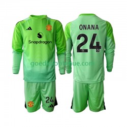 4de Tenue van Manchester United Keepersshirt Andre Onana 24 Kind 2-13 jaar 2025-26 Lange Mouw