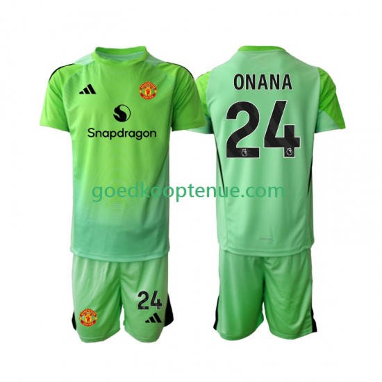 4de Tenue van Manchester United Keepersshirt Andre Onana 24 Kind 2-13 jaar 2025-26 Korte Mouw
