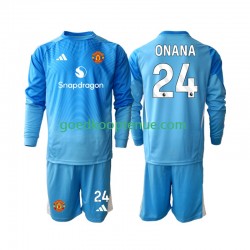 Thuis Tenue van Manchester United Keepersshirt Andre Onana 24 Kind 2-13 jaar 2025-26 Lange Mouw