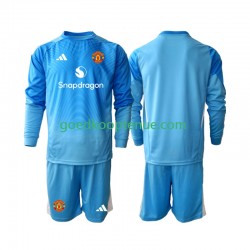 Thuis Tenue van Manchester United Keepersshirt Kind 2-13 jaar 2025-26 Lange Mouw