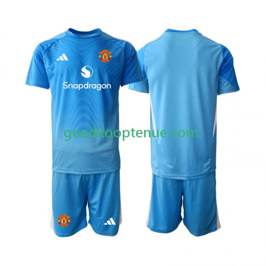 Thuis Tenue van Manchester United Keepersshirt Kind 2-13 jaar 2025-26 Korte Mouw